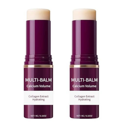 2-Pack Wrinkle Bounce Calcium Multi-Balm Stick – Collagen Moisturizing Multi Balm for Under-Eye, Forehead, Neck – Hydrating, Firming & Plumping Skin Care