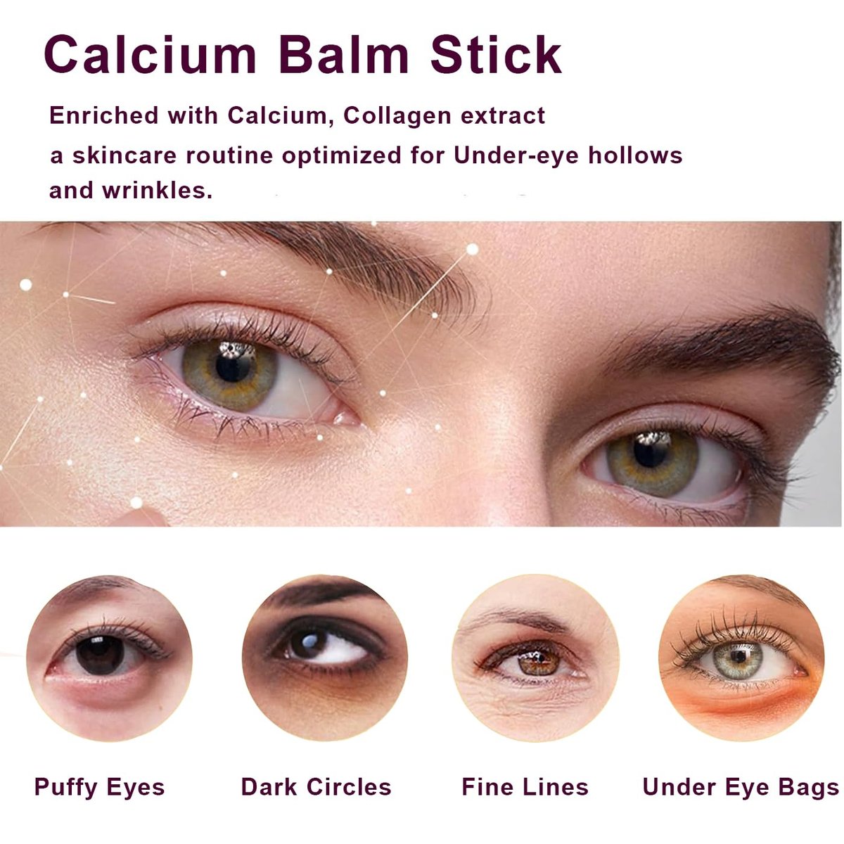 2-Pack Wrinkle Bounce Calcium Multi-Balm Stick – Collagen Moisturizing Multi Balm for Under-Eye, Forehead, Neck – Hydrating, Firming & Plumping Skin Care - görsel 11