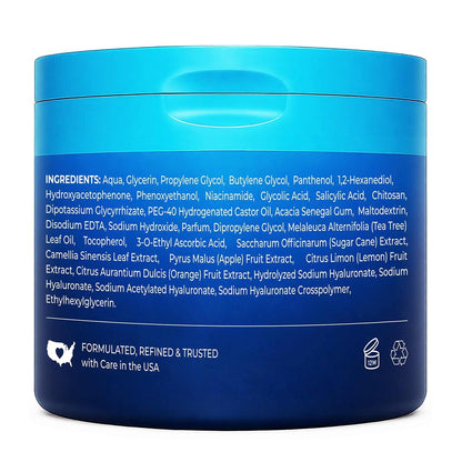 Hicream Glycolic Acid Pads – Dual-Textured Facial Exfoliating Toner for Pore Care & Skin Radiance, Deep Cleansing Peel with Niacinamide, Salicylic Acid & Vitamins E, B3, B5 (50 Pads)