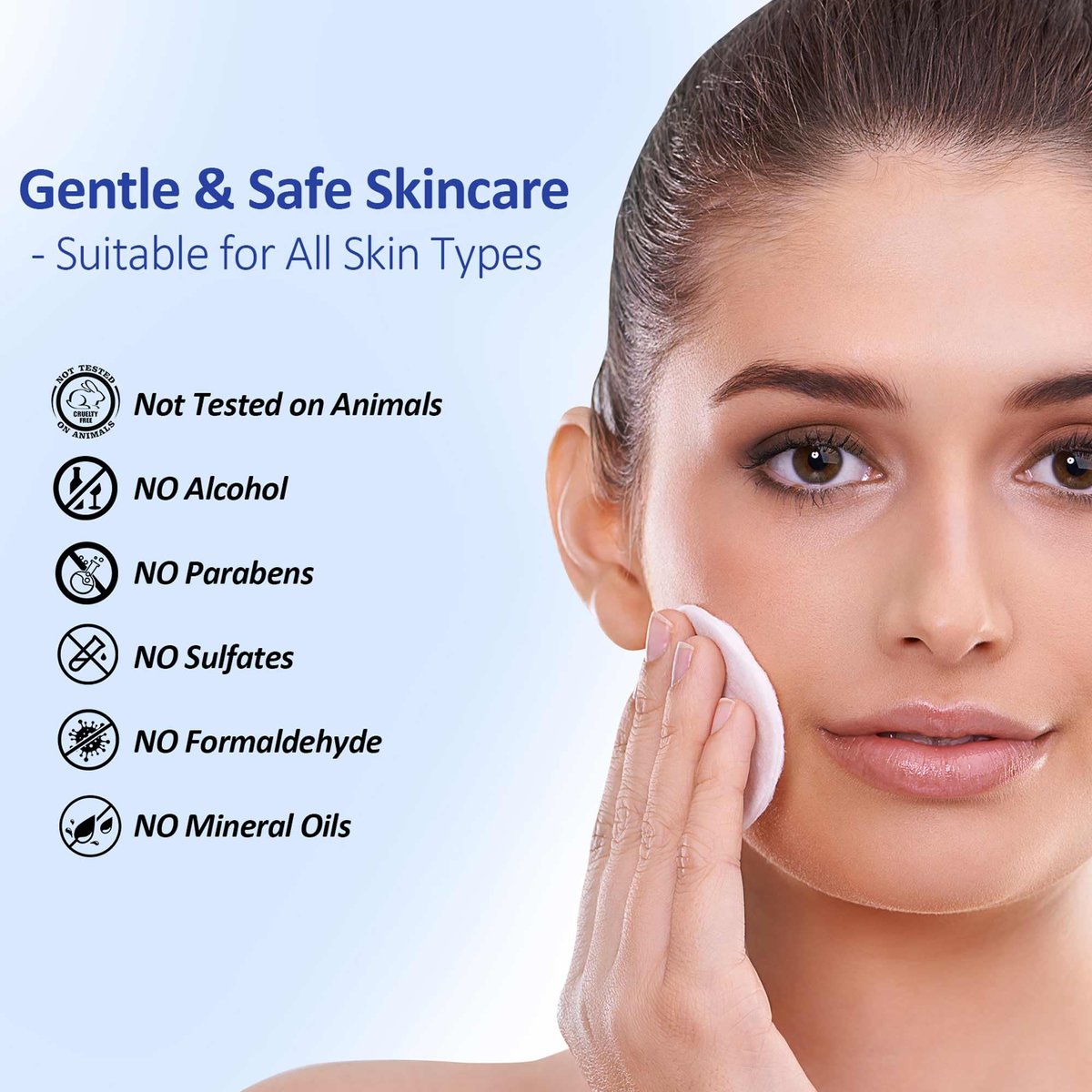 Hicream Glycolic Acid Pads – Dual-Textured Facial Exfoliating Toner for Pore Care & Skin Radiance, Deep Cleansing Peel with Niacinamide, Salicylic Acid & Vitamins E, B3, B5 (50 Pads) - görsel 16