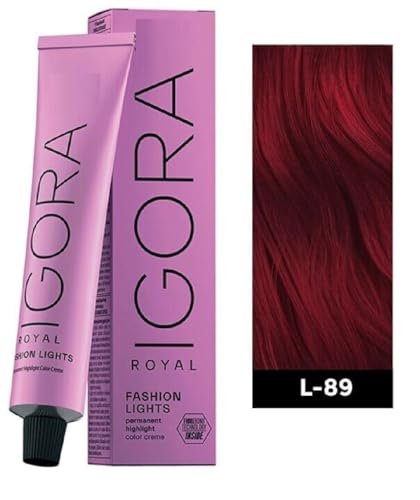 IG-ORA ROYAL FASHION LIGHTS (L-89 Red Violet) Permanent Cream Highlight Hair Color Dye – 60 ml - görsel 4