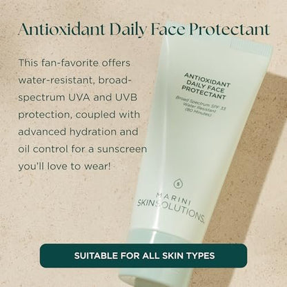 Marini SkinSolutions Antioxidant Daily Face Protectant SPF 33 - Broad-Spectrum Sunscreen, Water Resistant 80 Minutes, Cruelty Free, 2 oz Avelisse