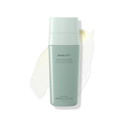 Marini SkinSolutions Duality Benzoyl Peroxide 10% Acne Treatment Cream & Anti-Aging Retinol - Reduce Acne, Blemishes, Fine Lines & Wrinkles - Cruelty Free - Made in USA - 1 oz Avelisse