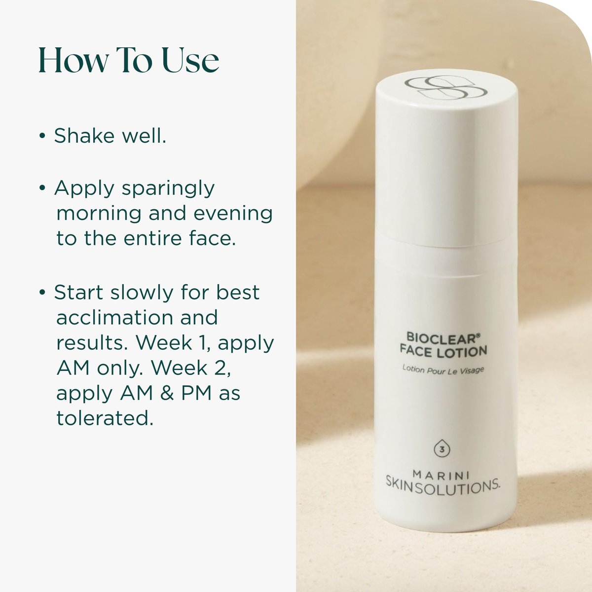 Marini SkinSolutions Bioclear Face Lotion - Triple-Acid Resurfacing Treatment for Fine Lines, Wrinkles, Acne, Pores, Redness & Discoloration - Cruelty-Free - Made in USA - 1 oz Avelisse