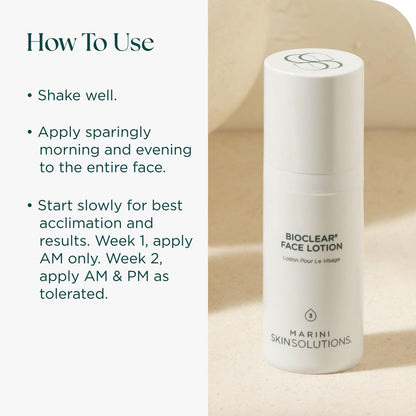 Marini SkinSolutions Bioclear Face Lotion - Triple-Acid Resurfacing Treatment for Fine Lines, Wrinkles, Acne, Pores, Redness & Discoloration - Cruelty-Free - Made in USA - 1 oz Avelisse
