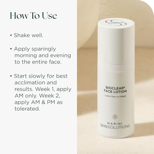 Marini SkinSolutions Bioclear Face Lotion - Triple-Acid Resurfacing Treatment for Fine Lines, Wrinkles, Acne, Pores, Redness & Discoloration - Cruelty-Free - Made in USA - 1 oz Avelisse