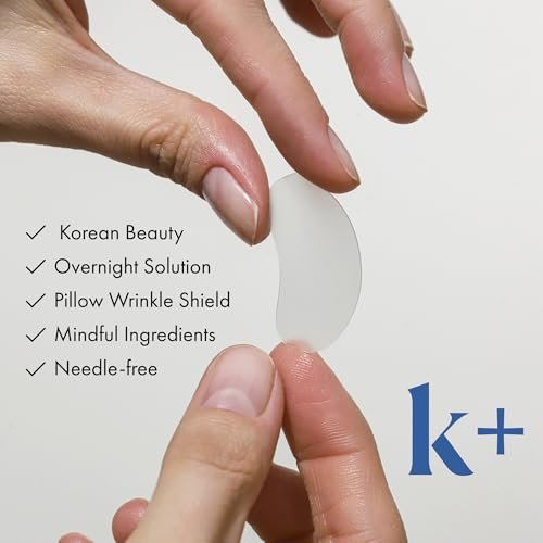 KPLUS K+ Wrinkle Patches for Marionette & Smile Lines – 60 Count Overnight Facial Stickers with Hyaluronic Acid, Adenosine & Peptides Avelisse