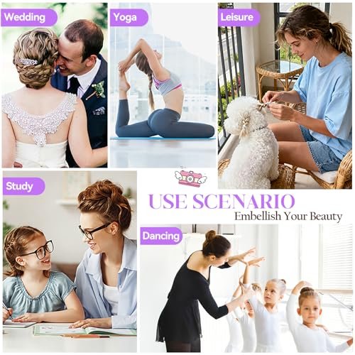 300 Pcs Bobby Pins Hair Pins Kit with Storage Box - Brown Non-Slip Bobby Pins, Invisible Hair Pins, and Clear Hair Elastics for All Hair Types - görsel 13