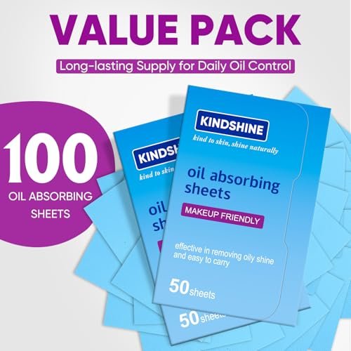 KINESHINE 150P High-Performance Oil Absorbing Sheets for Face – Makeup Friendly Blotting Papers for Oily Skin - görsel 16
