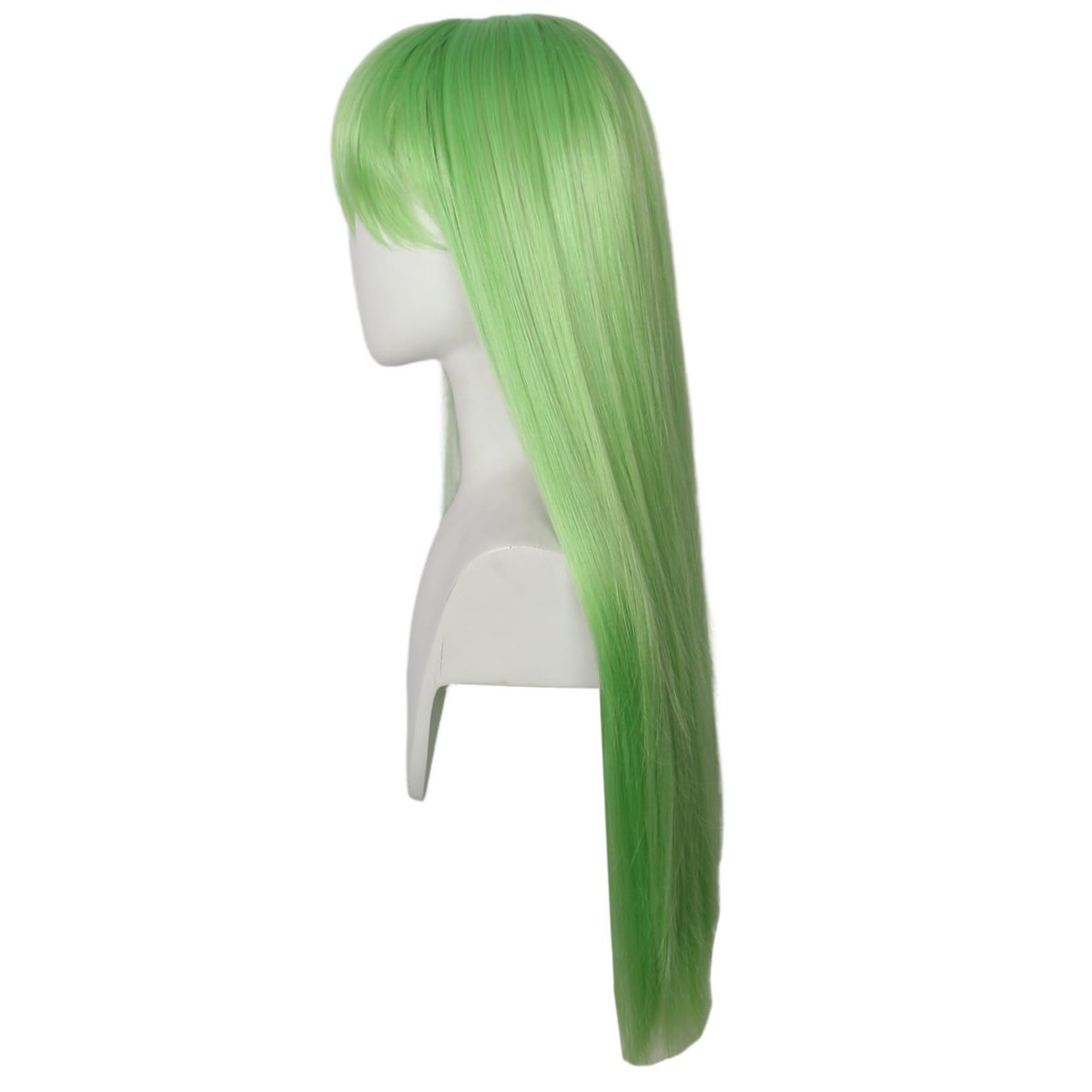 Linfairy Long Light Green Wig 80cm – Premium High Temperature Fiber Wig for Halloween, Cosplay & Party - görsel 7