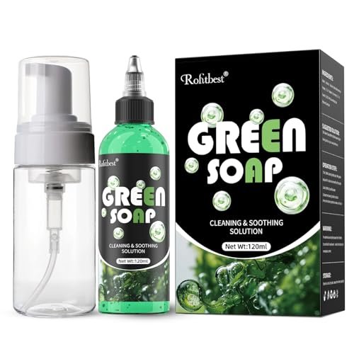 Rofitbest Green Tattoo Soap 4OZ with Foaming Bottle (120ml) – Tattoo Aftercare & Piercing Supplies - görsel 2