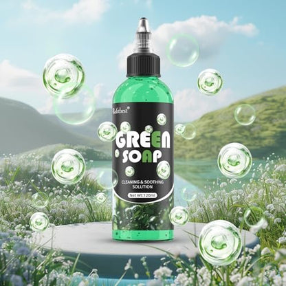 Rofitbest Green Tattoo Soap 4OZ with Foaming Bottle (120ml) – Tattoo Aftercare & Piercing Supplies