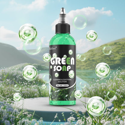 Rofitbest Green Tattoo Soap 4OZ with Foaming Bottle (120ml) – Tattoo Aftercare & Piercing Supplies