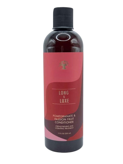 Long & Luxe Strengthening Shampoo & Conditioner Duo (12 oz Each) – Length Retention & Breakage Prevention – Sulfate-Free with Pomegranate & Passion Fruit Avelisse