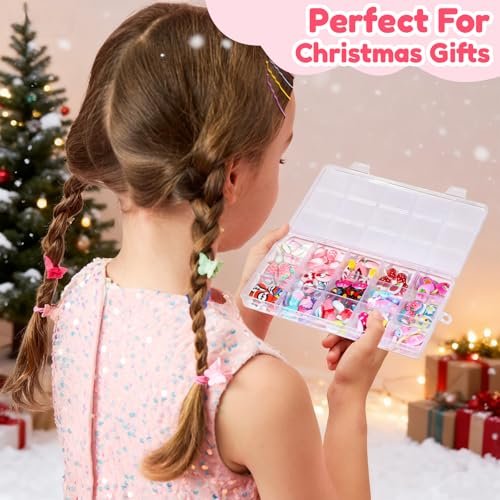 Teenitor 360 Pcs Kids Press On Nails - 15 Styles 12 Sizes for Girls 8-15 Years, Fake Acrylic Nails with Adhesive Tabs, Nail File & Buffer - görsel 10