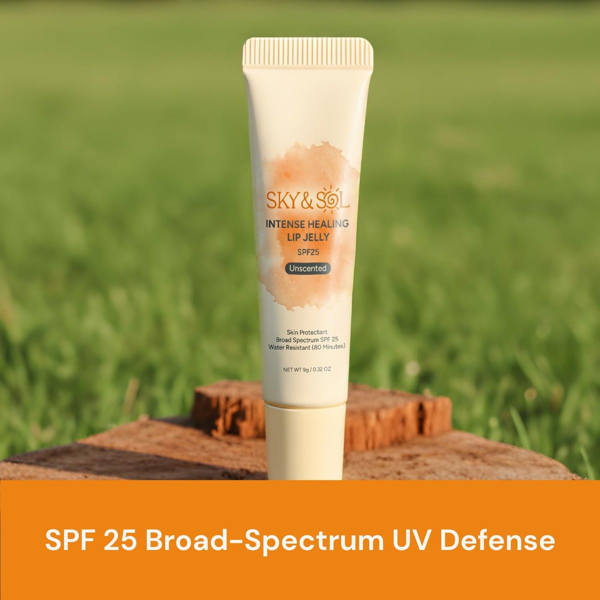 Sky & Sol Lip Balm SPF 25 – 3 Pack Natural Hydrating Lip Jelly with Broad-Spectrum Sun Protection, Water-Resistant for Smooth, Plump & Rosy Lips Avelisse