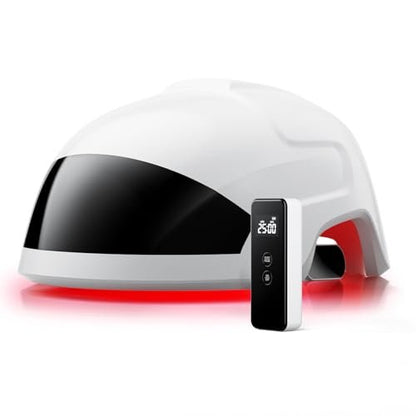 OVEKPA Red Light Therapy for Hair Growth Laser Cap - FDA Cleared Laser Therapy Device for Hair Regrowth, Alopecia Treatment for Men & Women (White) Avelisse