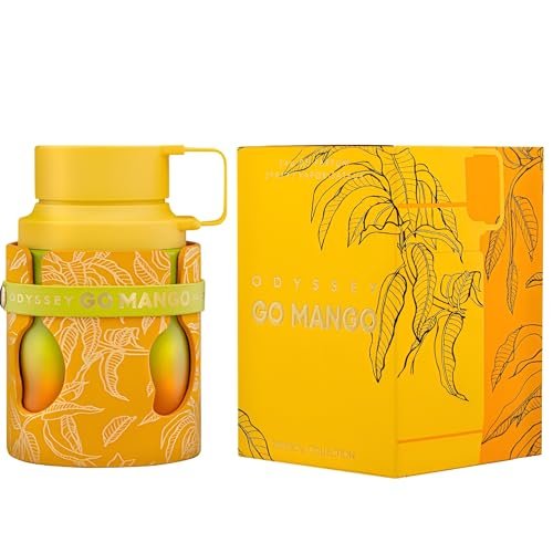 Armaf Odyssey Go Mango Tropical Collection – Fruity, Woody, Amber, Vanilla Eau de Parfum Spray for Unisex, 3.4 oz Avelisse