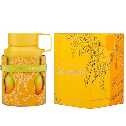 Armaf Odyssey Go Mango Tropical Collection – Fruity, Woody, Amber, Vanilla Eau de Parfum Spray for Unisex, 3.4 oz Avelisse