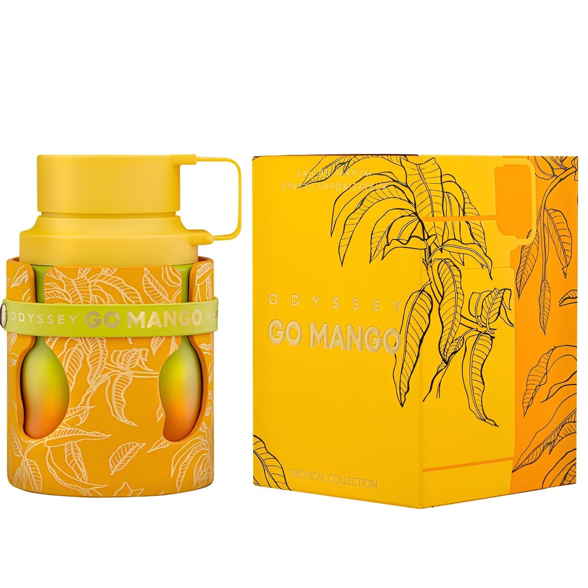 Armaf Odyssey Go Mango Tropical Collection – Fruity, Woody, Amber, Vanilla Eau de Parfum Spray for Unisex, 3.4 oz Avelisse