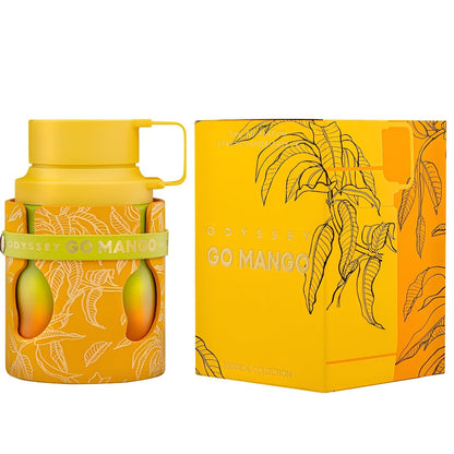 Armaf Odyssey Go Mango Tropical Collection – Fruity, Woody, Amber, Vanilla Eau de Parfum Spray for Unisex, 3.4 oz Avelisse