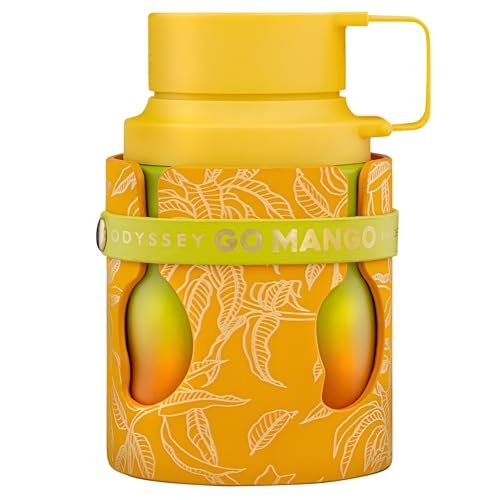 Armaf Odyssey Go Mango Tropical Collection – Fruity, Woody, Amber, Vanilla Eau de Parfum Spray for Unisex, 3.4 oz Avelisse