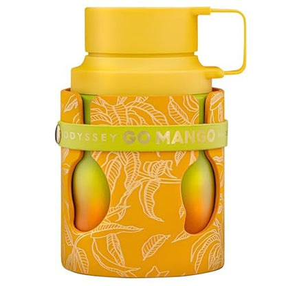 Armaf Odyssey Go Mango Tropical Collection – Fruity, Woody, Amber, Vanilla Eau de Parfum Spray for Unisex, 3.4 oz Avelisse