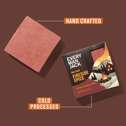 Every Man Jack Cold Processed Bar Soap Variety Gift Set – Invigorating Winter Scents – 5 oz (Pack of 4) Avelisse