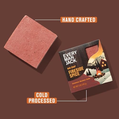 Every Man Jack Cold Processed Bar Soap Variety Gift Set – Invigorating Winter Scents – 5 oz (Pack of 4) Avelisse