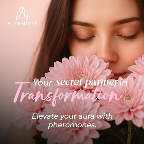 ALCEMÍSTÉ Concentrated Pheromones Perfumes For Women - Premium Enhanced Scent Feromonas Perfume Oil Cologne - Travel Size Rollerball, Sweet Floral Feminine Scent 0.34 oz (10 mL) Avelisse
