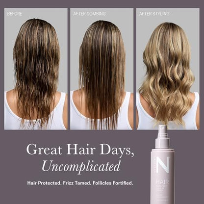 NULASTIN NuProtect Leave In Conditioner Spray - Silicone-Free Heat Protectant, Detangler & Split Ends Treatment with 24HR Frizz Control (5 Fl Oz) Avelisse