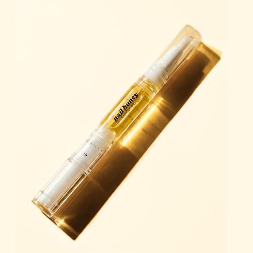 Twinkled T Nail Honey Cuticle Oil Pen – Organic Nail Growth Oil for Dry Cuticles, Brittle Nails & Hangnails – Strengthening Nail Treatment with Jojoba, Almond & Argan Oil (2ml Pen) - görsel 2