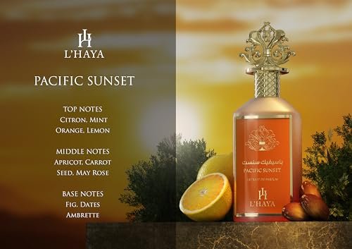 L'haya Pacific Sunset Extrait de Parfum 3.4 fl oz (100 ml) - Luxury Long-Lasting Fragrance - görsel 4