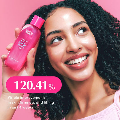 EQQUALBERRY NAD+ Peptide Boosting Toner – Anti-Aging Hydrating Face Toner with NAD+ 5% & 13 Peptides for Firming & Lifting Sagging Skin (150ml)