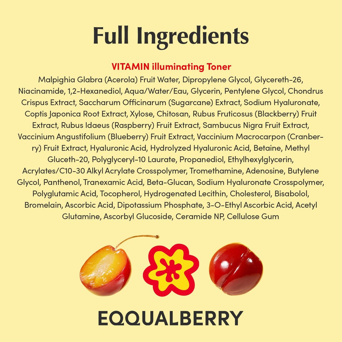 EQQUALBERRY Vitamin Illuminating Toner - Brightening Vitamin C & Niacinamide 3% | Gentle Daily Exfoliating | Skin-Prep Hydration for Glowy Skin (5.07 fl.oz / 150ml) Avelisse