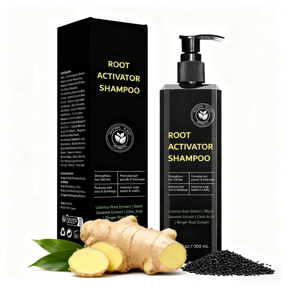 Miracle TQ Root Activator Shampoo for Men & Women - Anti Hair Loss & Hair Regrowth with Natural Herbal Ingredients & Biotin - Scalp Health & Cooling Sensation, 10.1 Fl Oz Avelisse
