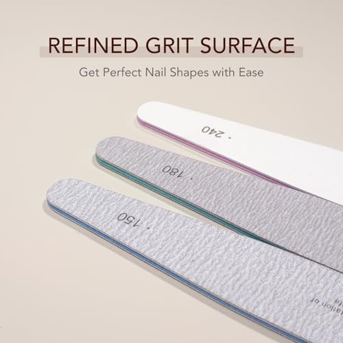 GAOY 7-Piece Nail File and Buffer Set – Emery Boards for Natural Nails, Manicure & Pedicure Tools for Home DIY Salon - görsel 4