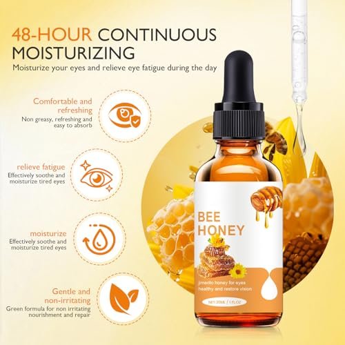 elesysy Honey Eye Care Hydration – Natural Moisturizing Eye Cream with Bee Honey, Gentle Formula for Daily Use, 4.23 Fl Oz Avelisse