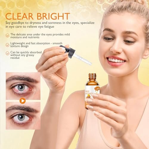 elesysy Honey Eye Care Hydration – Natural Moisturizing Eye Cream with Bee Honey, Gentle Formula for Daily Use, 4.23 Fl Oz Avelisse