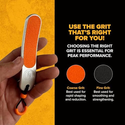Climbskin Aluminium Skinfile - Precision Callus File for Hands and Fingers - Includes 10 Adhesive Refill Pads - Ideal for Climbing, Weightlifting, and Gymnastics Avelisse