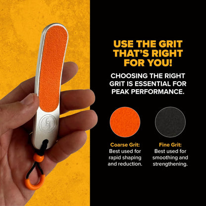 Climbskin Aluminium Skinfile - Precision Callus File for Hands and Fingers - Includes 10 Adhesive Refill Pads - Ideal for Climbing, Weightlifting, and Gymnastics Avelisse