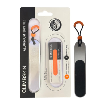 Climbskin Aluminium Skinfile - Precision Callus File for Hands and Fingers - Includes 10 Adhesive Refill Pads - Ideal for Climbing, Weightlifting, and Gymnastics Avelisse