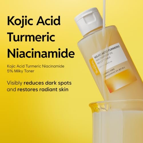 Saekdong Seoul 5% Niacinamide Milky Toner with Kojic Acid & Turmeric – Dark Spot Care, Skin Tone Improvement, Gentle Hydration for Face & Body, 200ml (6.76 fl oz) Avelisse