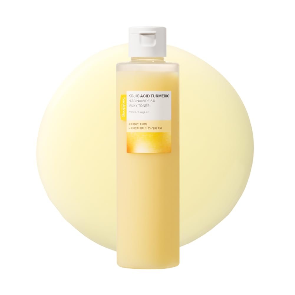 Saekdong Seoul 5% Niacinamide Milky Toner with Kojic Acid & Turmeric – Dark Spot Care, Skin Tone Improvement, Gentle Hydration for Face & Body, 200ml (6.76 fl oz) Avelisse