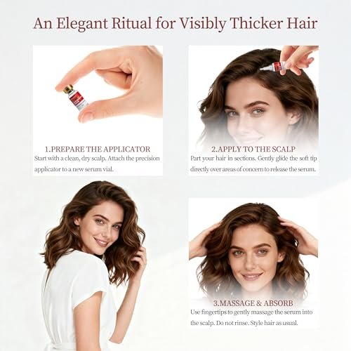 Minoxidil for Women Hair Growth with Biotin, Extra Strength Topical Minoxidil Serum Solution with Rosemary for Hair Regrowth Treatments, Non-Greasy, Helps Prevent Hair Thinning & Hair Loss Avelisse