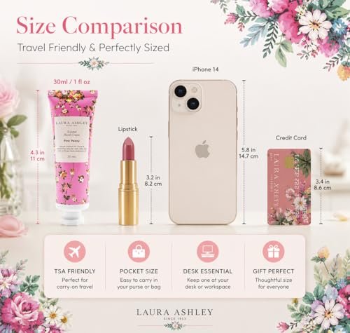 Laura Ashley Hand Cream Set - 7 Piece Hand Lotion Collection for Women, Travel Size Moisturizing Lotion for Dry Skin with Rose, Lavender, Magnolia & Floral Scents - 30ml Each - görsel 12