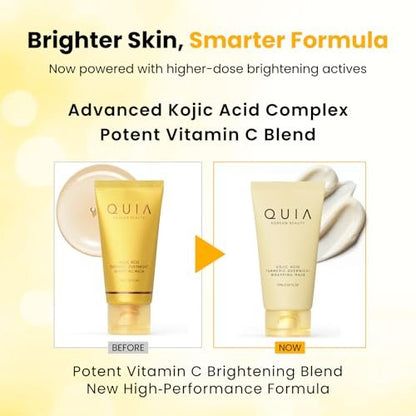 QUIA Turmeric + Kojic Acid Overnight Wrapping Mask – Hydrating Korean Face Mask for Glowing Skin, Even Tone & Improved Texture, 2.53 Fl Oz Avelisse