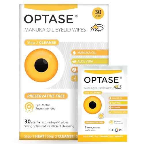 Optase Manuka Oil Eyelid Wipes – 30 Count, Preservative-Free Daily Eyelid Cleansing Wipes for Hygiene and Comfort - görsel 2
