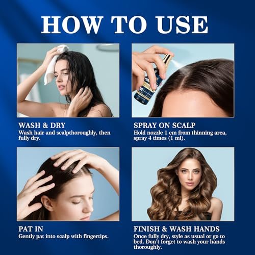 5% Minoxidil Hair Growth for Men and Women: Extra Strength Topical Solution with Biotin - Regrowth Serum for Beard and Scalp, 2-Pack - görsel 14
