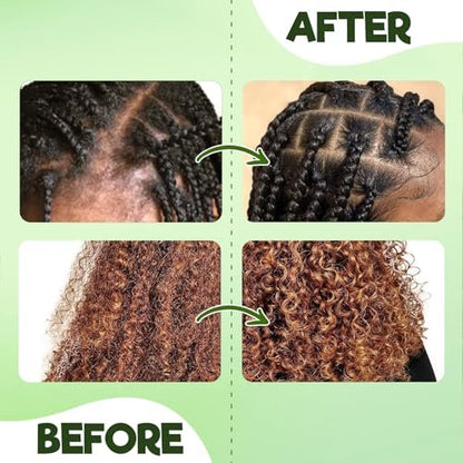 Rose Water Hair Loc Spray Refreshing for Locs – Hydrating Scalp Moisturizer with Dreadlock Brush, Wide Tooth Comb & Rosemary Oil Set for Hair Growth Avelisse